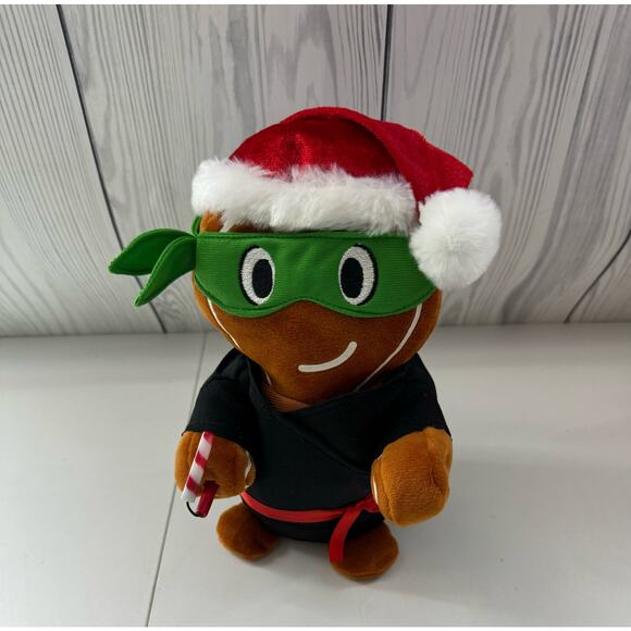 Gemmy Animated Singing Kung Fu Gingerbread Man Christmas Ninja Cookie 9" Tall - Picture 5 of 5